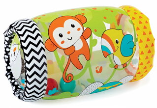 Nafukovací valec Džungľa Jungle Peek & Roll Infantino s rolničkami od 6 mes INF315003-01