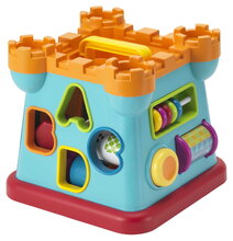 Hrad s vkladacími tvarmi Activity Shape Sorting Castle Infantino s počítadlom od 12 mes