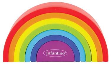 Skladačka dúha Magic Rainbow Stacker Infantino 7 dielna od 12 mes INF315280-01