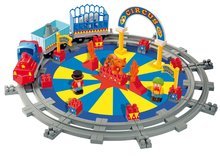 Stavebnica Abrick - cirkus s vláčikom a koľajnicami Écoiffier s 5 figúrkami 56 dielov od 18 mes