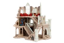 Stavebnica Chrabromilská veža s 10 figúrkami Harry Potter Gryffindor Tower Jada s otvárateľnými dverami 29 dielov s nálepkami od 5 rokov