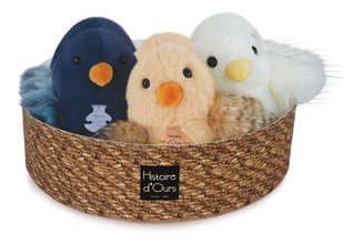 Plyšová sliepočka Chick À la Campagne Histoire d’ Ours rôzne farby 15 cm od 0 mes