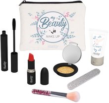 Geantă cosmetică cu produse cosmetice My Beauty make Up Set Smoby cu rimel, ruj, fard de pleoape cu pensula, pila