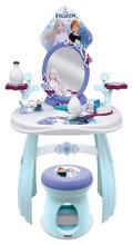 Kozmetický stolík so stoličkou Frozen Hairdresser Smoby so srdiečkovým zrkadlom a doplnkami SM320245
