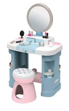 Pipere asztal kisszékkel My Beauty Dressing Table Smoby tükörrel és 15 kiegészítővel szépítkezéshez SM320249