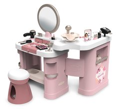 Pipere asztal elektronikus hajszárítóval My Beauty Center 3in1 Smoby fodrászat és kozmetika körömstúdióval 26 kiegészítő