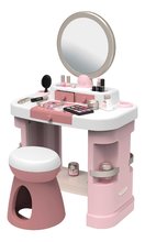 Pipere asztal állítható tükörrel My Beauty Dressing Table Smoby kisszékkel és 15 szépségápolási kiegészítővel