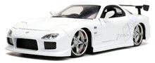 Autíčko Mazda RX-7 Fast & Furious Jada kovové s otvárateľnými časťami dĺžka 20 cm 1:24