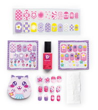 Sada na manikúru s nalepovacími nehty Glam Nail Set Smoby s lakem a pilníkem 6 doplňků od 6 let