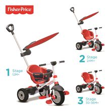 Trojkolka Fisher-Price Charm Plus Touch Steering smarTrike so slnečníkom červená