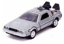 Autíčko Time Machine Back to the Future 1 Jada kovové s otvárateľnými dverami dĺžka 12,5 cm 1:32