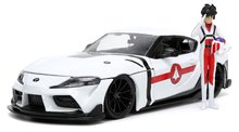 Autíčko Robotech ´20 Toyota Supra Jada kovové s otvárateľnými časťami a figúrkou Rick Hunter dĺžka 20 cm 1:24