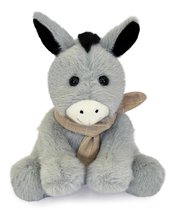 Plyšový somárik so šatkou The Little Companions Histoire d’ Ours v darčekovom balení sivý 14 cm od 0 mes