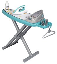 Žehliaca doska so žehličkou Ironing Board Steam Iron Smoby s vešiakmi a 9 doplnkami SM330121