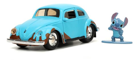 Autíčko VW Beetle 1959 s figúrkou Lilo & Stitch Jada kovové dĺžka 12,7 cm 1:32 od 8 rokov JA33251314R00
