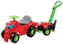 Odrážadlo Traktor 2v1 Écoiffier s kosačkou na prívese červené od 12 mes