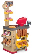 Pékség pékáruval Baguette&Croissant Bakery Smoby elektronikus pénztárgéppel, órával és 26 kiegészítővel