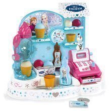 Gelaterie Frozen Smoby cu cozonacuri, cu casă de marcat şi cu 22 de accesorii sclipitoroare