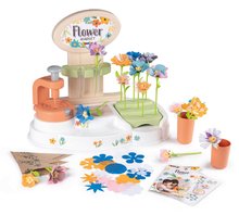 Florărie cu producție proprie de flori Flower Market Smoby din diverse petale textile 104 accesorii SM350407