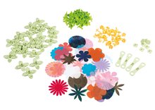 Květinové lupínky jako náhrady k ozdobnému květinářství Crea Deco Flowers Refill Smoby 98 doplňků pro výrobu 16 květin od 5 let