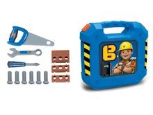 Valiză cu scule Bob the builder Smoby albastru cu 12 accesorii