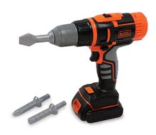 Mașină de găurit electronică Black&Decker Smoby cu trei burghiuri, sunete și lumini