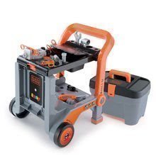 Pracovní dílna Black&Decker Devil Workmate 3v1 Smoby skládací na kolečkách s 18 doplňky