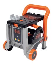 Pracovná dielňa skladacia na kolieskach Bricolo Devil Workmate 3in1 Black&Decker Smoby s kufríkom a 19 doplnkov