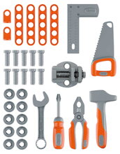 Pracovná dielňa v kufríku Black&Decker Bricolo Smart Smoby so zverákom a pracovným náradím 33 doplnkov