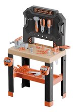 Pracovná dielňa Bricolo Workbench Black&Decker Smoby so zverákom a pracovným náradím 78 doplnkov výška 88 cm