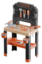 Pracovní dílna se svěrákem Black&Decker Bricolo Workbench Smoby 78 doplňků s nářadím a montážními dílky
