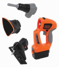Elektronikus szerszám EVO Black&Decker Smoby fúrószárakkal dekopírfűrésszel csiszolóval és fúróval 3 évtől SM360915