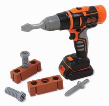 Mechanická vŕtačka s nadstavcami Black&Decker Mechanical Drill Smoby so 6 doplnkami od 3 rokov 17*5*22 cm SM360918