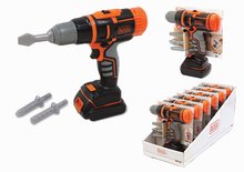 Mechanikus fúrógép Black&Decker Mechanical Drill Smoby fúrószárakkal és kiegészítőkkel 3 évtől SM360922