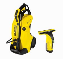 Vozík s vysokotlakovým čističom Karcher High Pressure Trolley K4 Smoby s napojením na vodu s elektronickým čističom okien - hračka pre deti