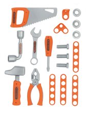 Set 6 tipuri utilaje Tools Set Black&Decker Smoby cu piese de montaj de la 3 ani