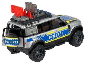Autíčko policajné Land Rover Defender 90 Police Majorette dĺžka 12,5 cm