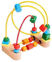Drevený labyrint s korálikmi Bead Maze Eichhorn s 2 dráhami od 12 mes EH3715