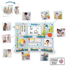 Școală cu clasă pentru preșcolari cu două părți School Smoby Jocul de-a profesorul și elevul cu jocuri educative și activități 32 de accesorii de la 3