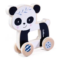 Drevené autíčko na ťahanie Panda EH Push Animal Eichhorn dĺžka 12 cm od 12 mes EH3818