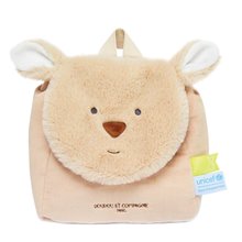 Plyšový batoh Kangorro Backpack Unicef Collection béžový od 18 mes DC3833