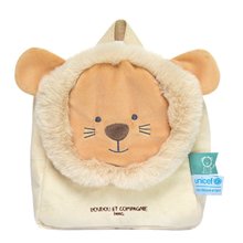 Plyšový batoh Lion Backpack Unicef Collection béžový od 18 mes DC3839