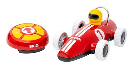 Drevené autíčko na diaľkové ovládanie RC Race Car BRIO červené dĺžka 26 cm od 3 rokov BRIO3889