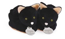Bačkůrky pro miminko Kočička Booties My First Halloween Doudou et Compagnie v dárkovém balení černé od 0–6 měsíců DC3891