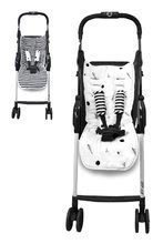 Husă pentru cărucior bebeluși Copaci Bamboo toT's smarTrike Black&White cu două fețe, bumbac și satin