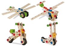 Fa építőjáték kismotor Constructor Sccoter Eichhorn 4 modell (kismotor, repülőgép, helikopter, szitakötő) 65 darabos 3 évtől EH39018