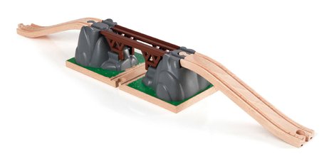 Náhradné diely pre vláčikodráhu Collapsing Bridge BRIO železničný padací most 3 diely od 3 rokov BRIO3916