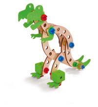 Joc de construit din lemn Dinosaurus Constructor Eichhorn 3 modele 100 piese de la 5 ani EH39201