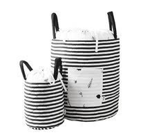 Coş din material textil Copaci Bamboo toT's smarTrike Black&White mătase din bambus și satin