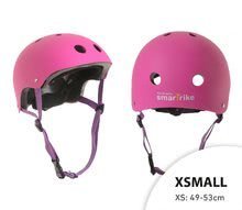 Cască de protecţie Pink SmarTrike XS reglabilă mărimi 49-53 cu 11 orificii de ventilare roz